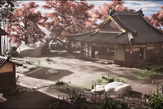 model and texture 3d game environment 3d level design in blender and maya