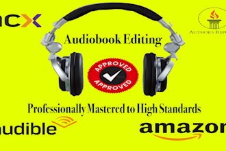 edit your audiobook to acx and audible standards
