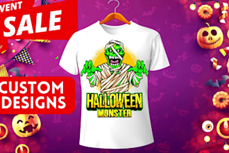 create halloween t shirt design for halloween