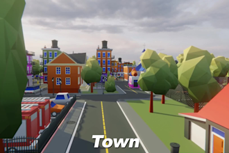 create low poly 3d model, environment, game ready assets