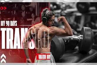 design attractive youtube thumbnails and reels covers