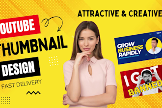 create attractive youtube thumbnail fast delivery
