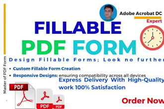 create fillable pdf forms and custom fillable pdf design