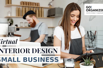 be your interior decorator and create a beautiful design for your business