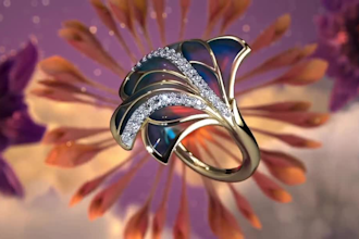 render realistic 3d jewelry design, cgi jewelry visualization, jewelry animation