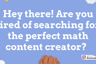 create maths learning videos
