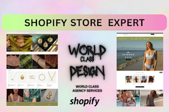 setup shopify store, design shopify store, build shopify website development