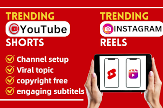 create luxury trending youtube short videos and instagram reel video
