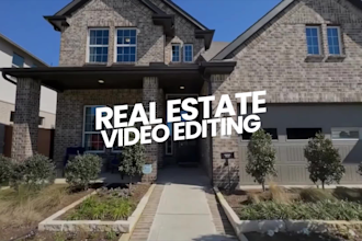 do professional realestate video editing