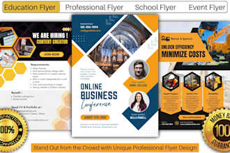 do professional event school fitness flyer design