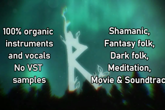 produce fantasy, shamanic, viking music with ethnic instruments and vocals
