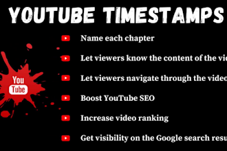 create youtube timestamps, seo friendly video chapters names