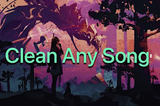 make a radio edit, clean, or edit any two songs