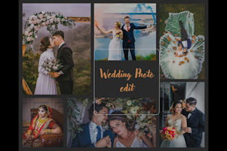 edit of your wedding photo professionally by lightroom