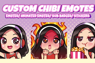 custom twitch emotes, animated emotes, sub badges, stickers