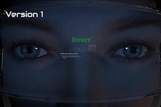 do 1 of 4 high tech, virtual reality, ufo or hologram logo intro