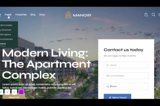 design responsive property management website property website