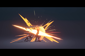 create game vfx, and shader in unity and unreal, niagara particle system, vfx