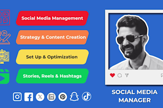 be your social media marketing manager and content creator