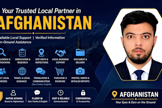 be your local assistant for any task in afghanistan