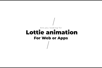 do an amazing lottie animation