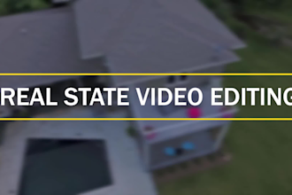 do professional real estate promo video editing