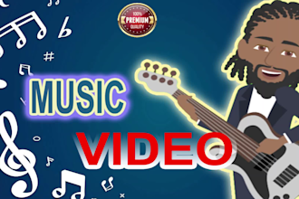 create cartoon music video for your song