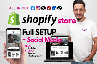 build and design shopify online store website or wordpress ecommerce shop