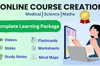 design elearning course with video lessons and study materials