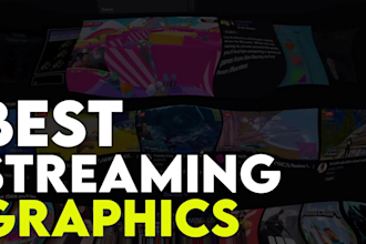 design a professional twitch overlay stream package and more