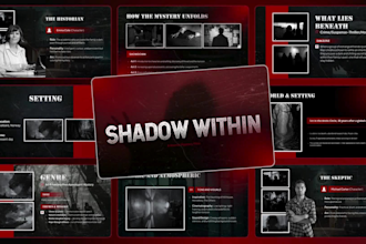 design film and movie pitch deck presentation within 24 hours
