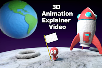 create modern 3d animation explainer video