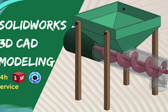 be your expert for solidworks product design, 3d cad model, machine design