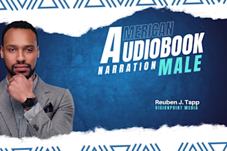 record a male audiobook narration in american english