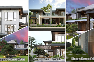 do realistic 3d exterior rendering for home renovation