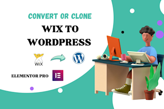 convert copy or clone wix, weebly to wordpress website