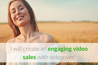 create an engaging video sales with voiceover that turns clicks into cash