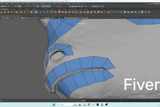 do a high poly retopology 3d model and uv unwrapping