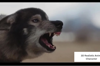 do realistic 3d animal animation, cgi animal model, 3d animal rig, texture, vfx