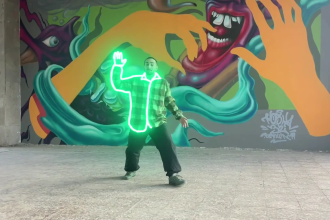 add neon glowing effects on your dance and music videos