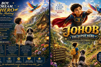 make your child superhero of a story book as gift for him