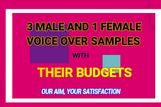 record a professional english accent voice over
