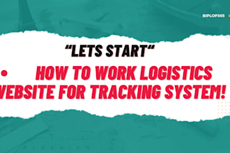 build a logistics website, cargo, trucking, and transport website