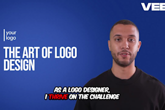 do modern minimalist pro logo design and animated gif