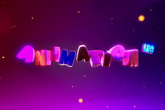 3d  logo rotating and text rotating animation perfect loop