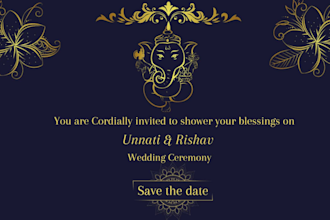 design invitation card for wedding, birthday and all other purposes