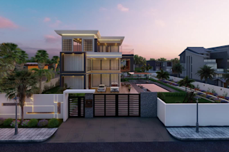 create architectural 3d modeling and rendering,virtual stage
