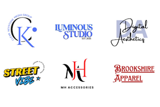 design an aesthetic signature typography logo for your brand