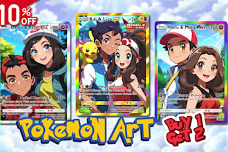 create custom for tcg pokemon cards and pokemon trainer design