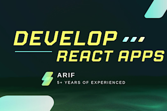 develop frontend react js spa app and bug fixings
